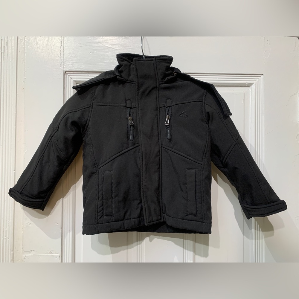 Snozu Performance 2 In 1 Black Hoodie Jacket Kids Boys
